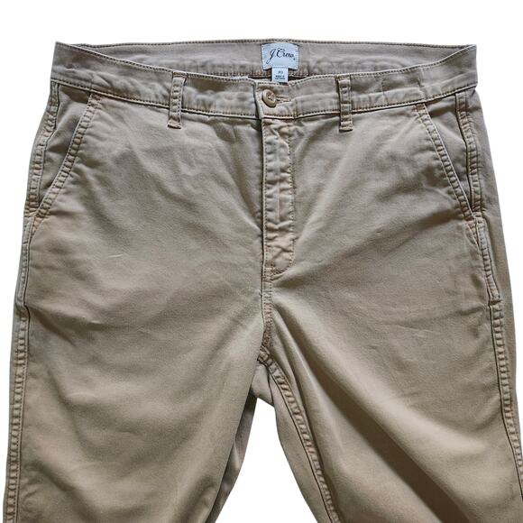 J Crew Vintage Straight Leg High Rise Chinos Dark Khaki Size 30 - Picture 3 of 12